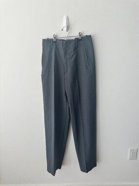 Uniqlo Gray Green Tailored Trousers, Size 6